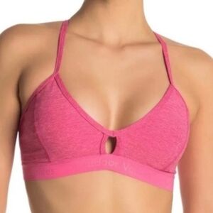 Outdoor Voices Pink Keyhole Racerback Sports Bra (Bralette)